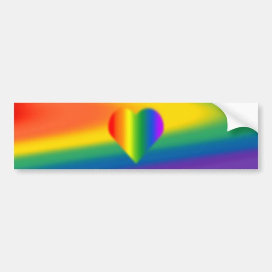 Rainbow Pride-Bumpersticker, zelfgekozen cadeaus Bumpersticker (Voorkant)