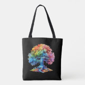 Rainbow pride canvas tas (Achterkant)