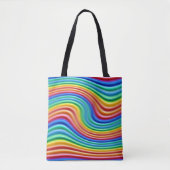 Rainbow Pride Canvas tas. Tote Bag (Voorkant)