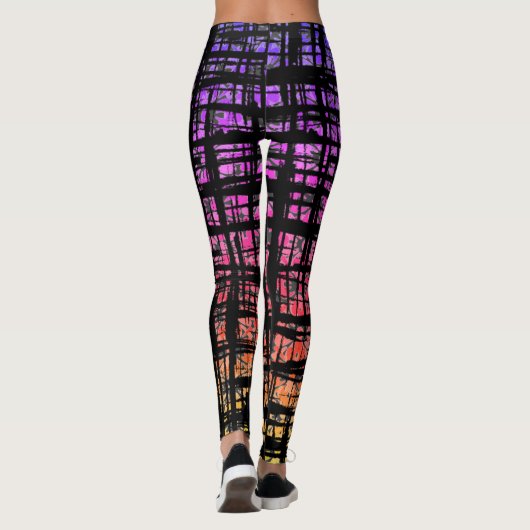 Rainbow Pride Check-Leggings Leggings (Achterkant)