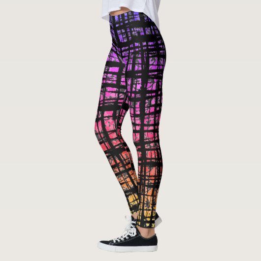 Rainbow Pride Check-Leggings Leggings (Links)