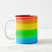 Rainbow Pride Coffee-Mok Tweekleurige Koffiemok (Links)