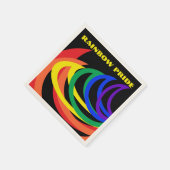Rainbow Pride Color Crescent Pattern Paper Napkins Servetten (Hoek)