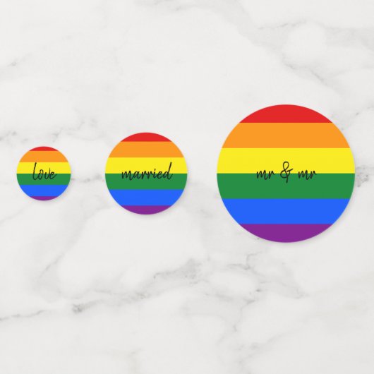 Rainbow Pride Confetti (Voorkanten)