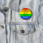 Rainbow Pride Coopted Ronde Button 5,7 Cm (In situ)