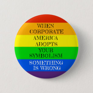 Rainbow Pride Coopted Ronde Button 5,7 Cm