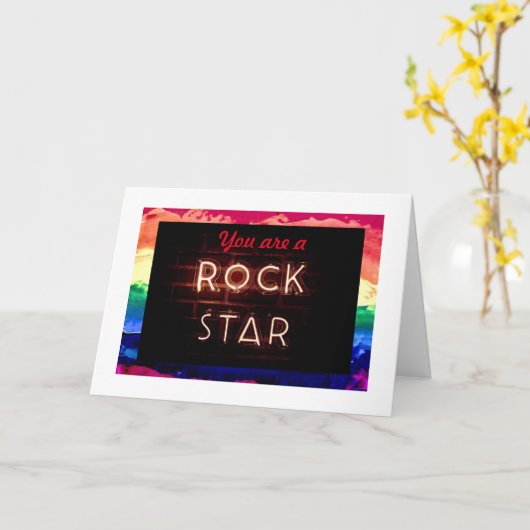 Rainbow Pride Couples' 5" x 7" Jubileum Kaart (Gele Bloem)