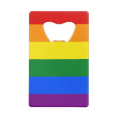 Rainbow Pride Creditkaart Flessenopener (Achterkant)