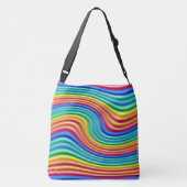Rainbow Pride Cross bodyTote Bag. Crossbody Tas (Achterkant)