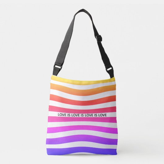 Rainbow Pride Crossbody Bag Crossbody Tas (Voorkant)