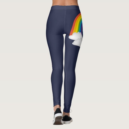Rainbow Pride Deep Blue Parade Leggings (Achterkant)