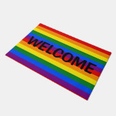 Rainbow Pride Doormat Deurmat (Schuin)