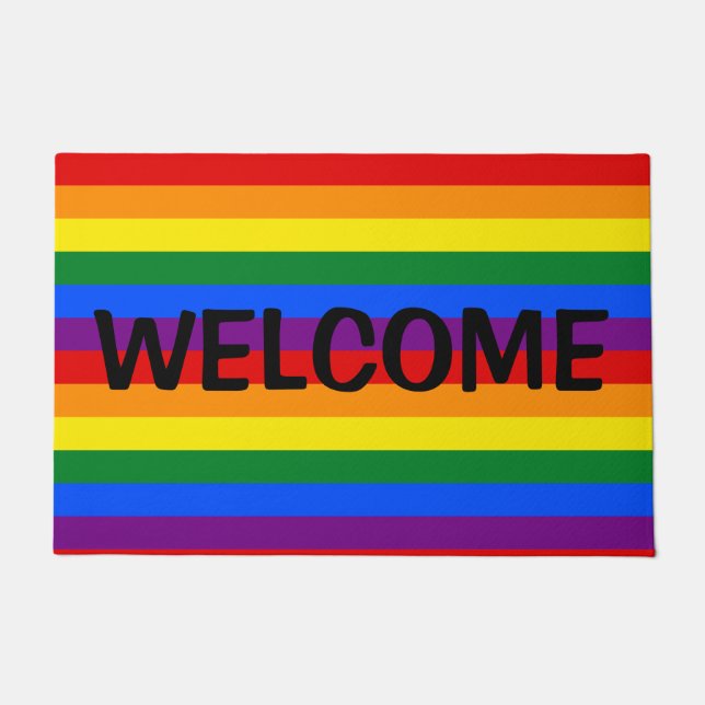 Rainbow Pride Doormat Deurmat (Voorkant)