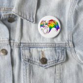 Rainbow Pride Dragon Ronde Button 5,7 Cm (In situ)