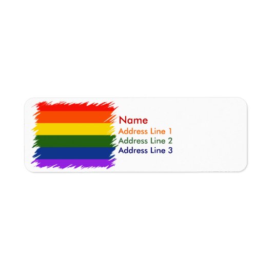 Rainbow Pride Etiket (Voorkant)