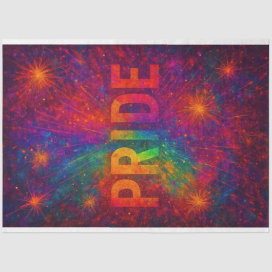 Rainbow Pride Explosion Decoupage Papier (Voorkant)
