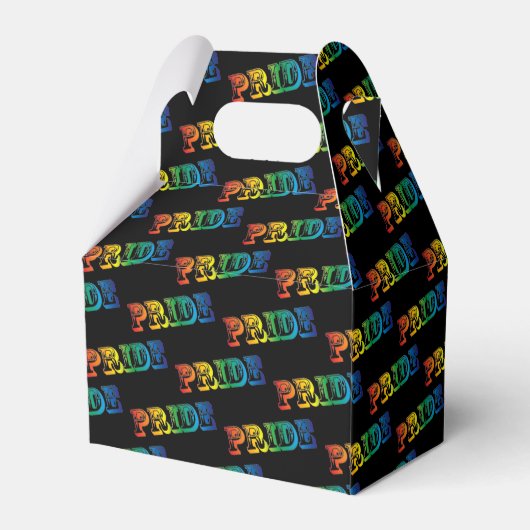 Rainbow Pride Favor Box Bedankdoosjes (Achterkant)