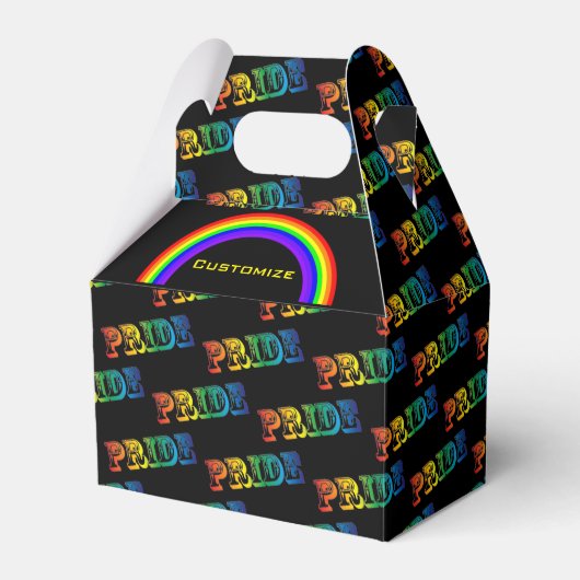 Rainbow Pride Favor Box Bedankdoosjes (Voorkant Zijde)