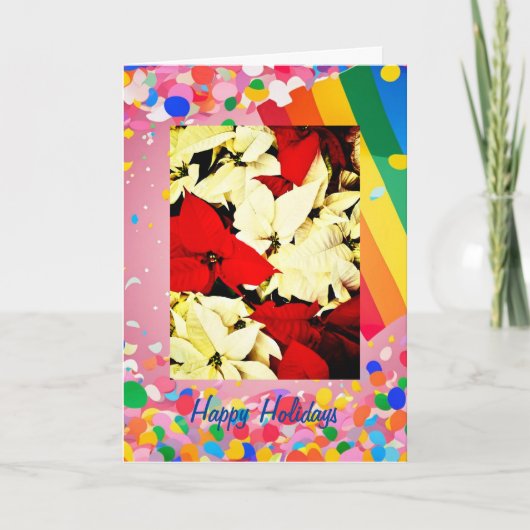 Rainbow Pride Feestdagen 5 "x 7" gevouwen vakantie Kaart (Voorkant)