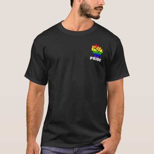 Rainbow Pride Fist T-shirt (Voorkant)