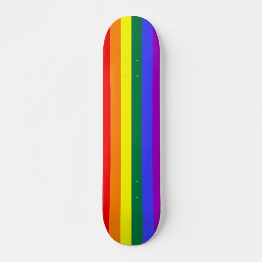 Rainbow Pride Flag 7 1/8-inch skateboard (Voorkant)