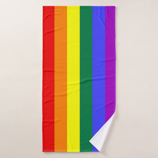 Rainbow Pride Flag Badhanddoek (Badhanddoek)