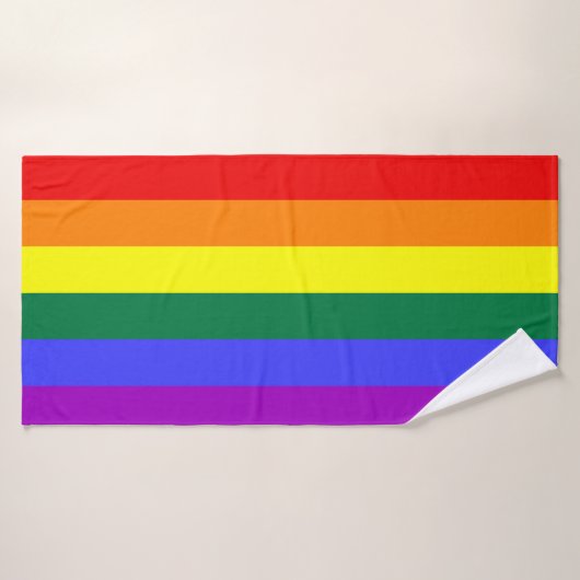 Rainbow Pride Flag Badhanddoek (Badhanddoek)