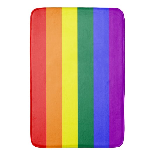 Rainbow Pride Flag Badmat (Voorkant Verticaal)
