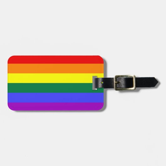 Rainbow Pride Flag Bagagelabel (Voorkant horizontaal)
