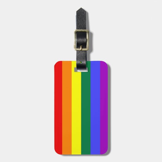 Rainbow Pride Flag Bagagelabel (Voorkant verticaal)