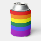 Rainbow Pride Flag Blikjeskoeler (Blikje Achterkant)