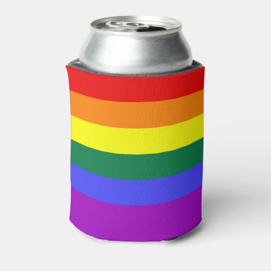 Rainbow Pride Flag Blikjeskoeler (Blikje Achterkant)