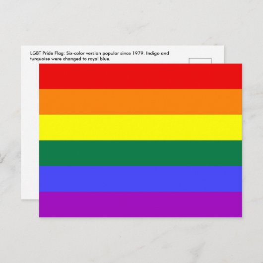 Rainbow Pride Flag Briefkaart (Voorkant / Achterkant)