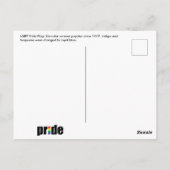 Rainbow Pride Flag Briefkaart (Achterkant)