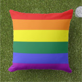 Rainbow Pride Flag Buitenkussen (Gras)