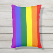 Rainbow Pride Flag Buitenkussen (Voorkant (verticaal))