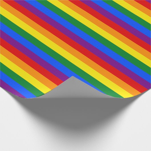 Rainbow Pride Flag Cadeaupapier (Hoek)