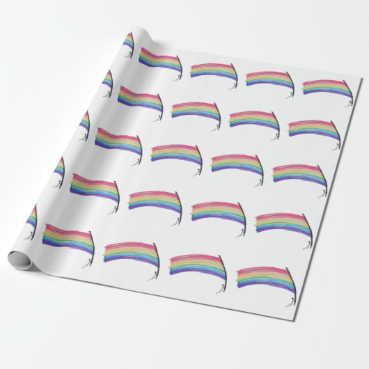 Rainbow Pride Flag Cadeaupapier (Uitgerold)