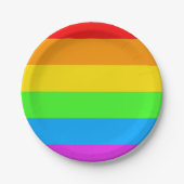 Rainbow Pride Flag Celebration Paper Borden Papieren Bordje (Voorkant)