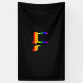 Rainbow Pride Flag Chai Hebreeuwse Joodse LGBT Tan Spandoek (Verticaal)