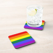 Rainbow Pride Flag Cork Onderzetter (Rechterzijde)