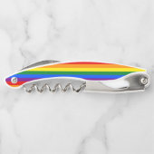 Rainbow Pride Flag Corkschroef Kurkentrekker (Achterkant)