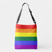 Rainbow Pride Flag Crossbody Tas (Achterkant)