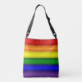 Rainbow Pride Flag Crossbody Tas (Achterkant)