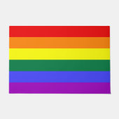 Rainbow Pride Flag Deurmat (Voorkant)
