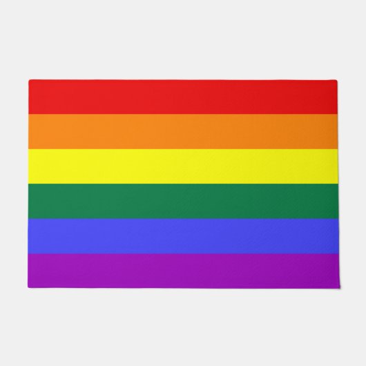 Rainbow Pride Flag Deurmat (Voorkant)