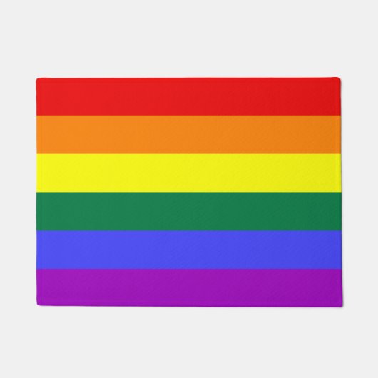 Rainbow Pride Flag Deurmat (Voorkant)
