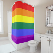 Rainbow Pride Flag Douchegordijn (In situ)