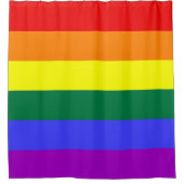 Rainbow Pride Flag Douchegordijn (Voorkant)