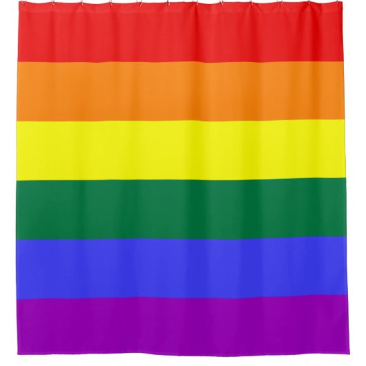 Rainbow Pride Flag Douchegordijn (Voorkant)